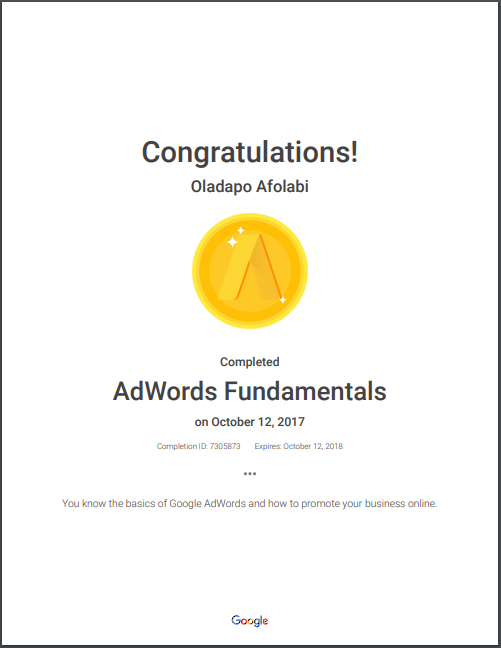 adwords fundamental